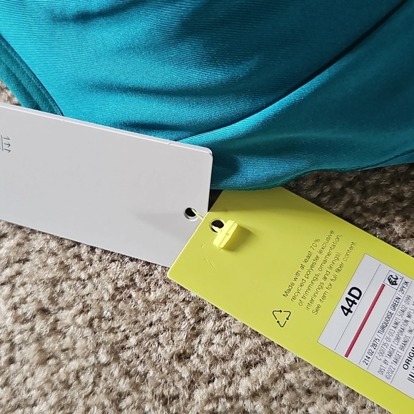 All In Motion Sculpt High Support Zip-Front Sports Bra Size 44D Teal - Picture 2 of 3